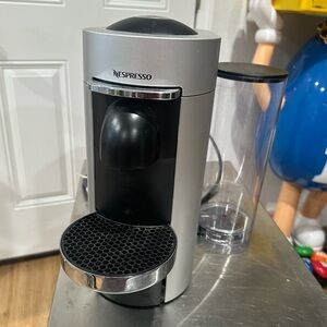 Nespresso VertuoPlus Deluxe Silver and White